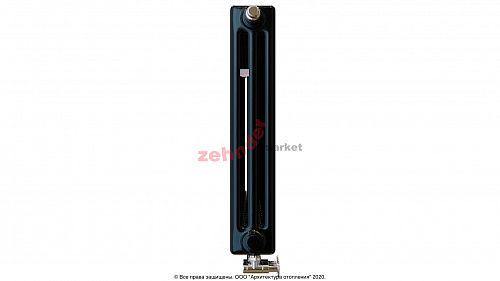 Радиатор Zehnder Charleston Completto 3057/24 V001 1/2 RAL 9217 matt Чёрный нижнее подключение