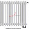 Радиатор Zehnder Charleston Completto 3050/12 V001 1/2 RAL 9016 нижнее подключение (с кронштейнами CVD1+BH)
