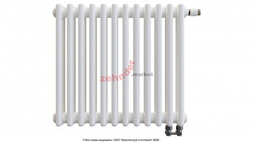 Радиатор Zehnder Charleston Completto 3050/12 V001 1/2 RAL 9016 нижнее подключение (с кронштейнами CVD1+BH)