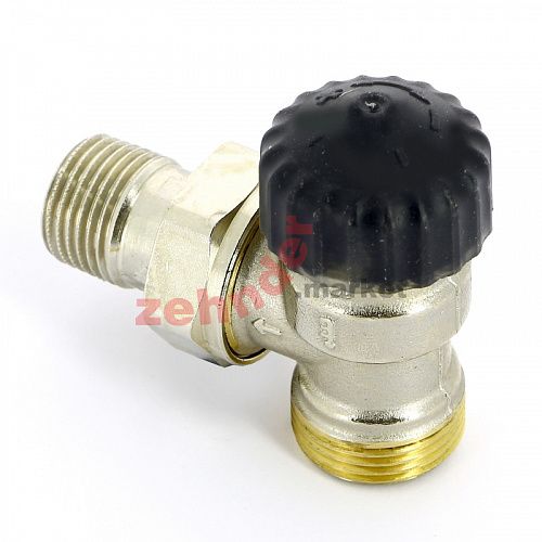 Термостатический вентиль DN 15, 1/2&quot; х 3/4&quot;EK, PN 10, угловой