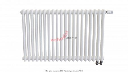 Радиатор Zehnder Charleston Completto 2056/20 V001 1/2 RAL 9016 нижнее подключение