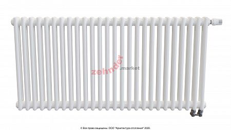 Радиатор Zehnder Charleston Completto 2056/26 V001 1/2 RAL 9016 нижнее подключение