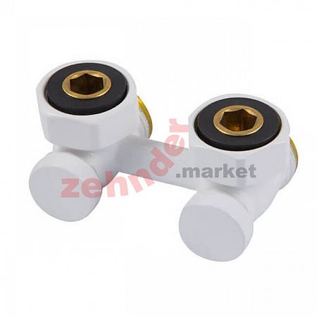 Узел подключения Schlosser, угловой G 3/4 x 3/4 D=50 MM , белый (600700023)