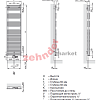 Полотенцесушитель Zehnder Forma Spa LFD-180-060-05 RAL 9016 белый