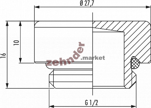 Воздухоотводчик кнопочный Hummel Design Technik G1/2", латунь, цвет белый (2432120090)