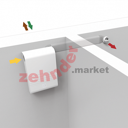 Вентиляционная установка Zehnder ComfoSpot 50, панель из нержавеющей стали