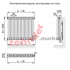 Электрический радиатор Zehnder Charleston Nosta NZ-060-076/GF