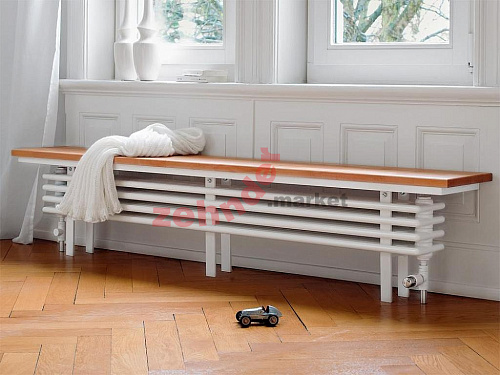 Радиатор-скамейка Zehnder Radiator Bench B6250/4 N3570 RAL 9016